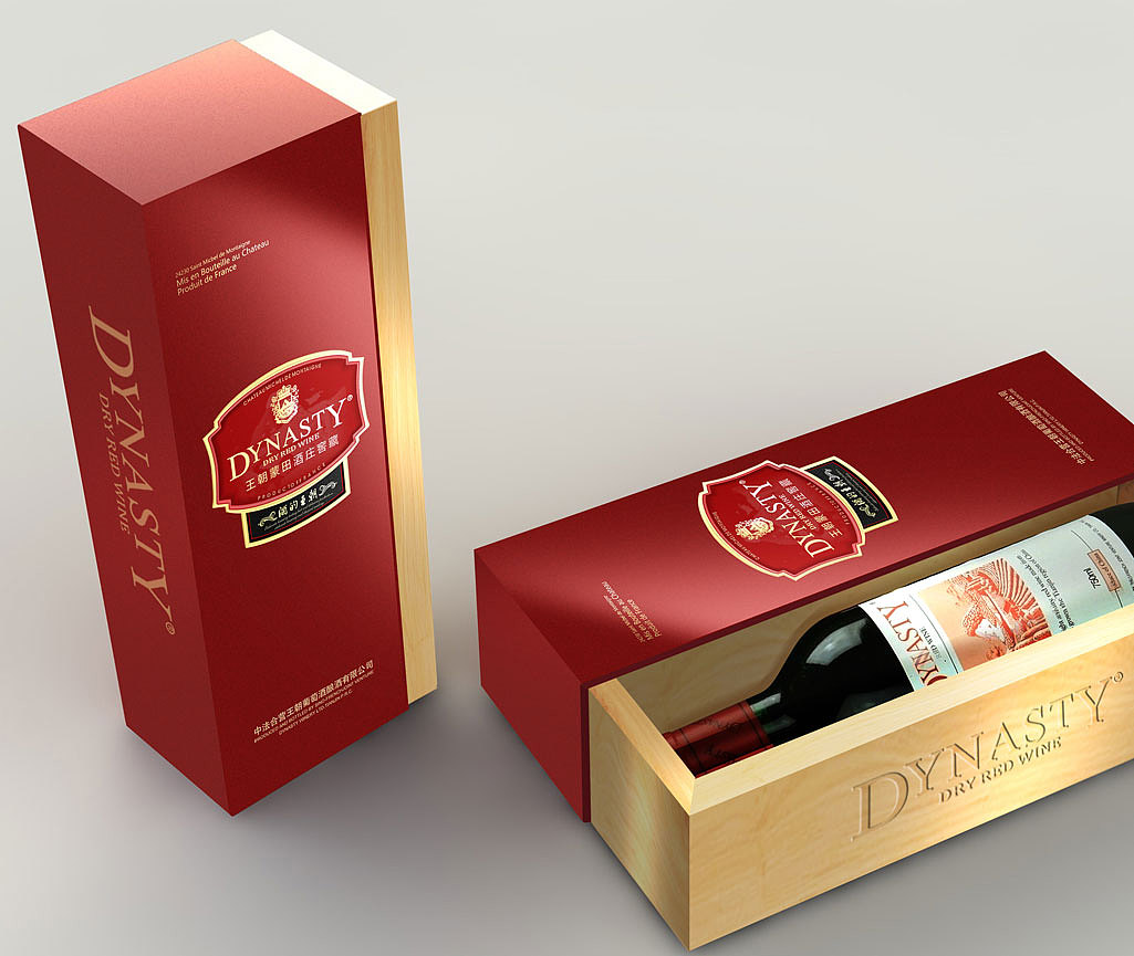 王朝干红葡萄酒包装设计